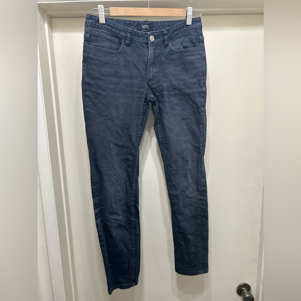APC Womens Jeans Straight Leg Denim Size 26 Charcoal Gray